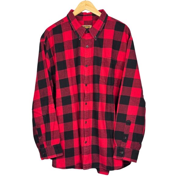 Foundry Mens Super Soft Shirt Flannel Buffalo Check Button Up Pocket 3XL Y2K - Picture 1 of 8